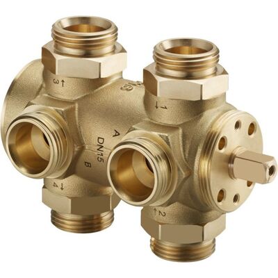 OVENTROP - Valvola A Sfera A 6 Vie Optibal W6, Dn20, 1 M OVENTROP - Valvola A Sfera A 6 Vie Optibal W6, Dn20, 1 M