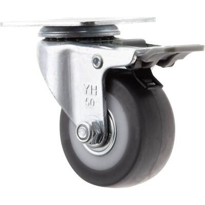 TOOLCRAFT To-5137869 Ruota Dello Sterzo Con Freno Di Stazionamento E Piastra Di Avvitamento 50 Mm Capacità Di Carico (m - TOOLCRAFT To-5137869 Ruota Dello Sterzo Con Freno Di Stazionamento E Piastra Di Avvitamento 50 Mm Capacità Di Carico (m -
