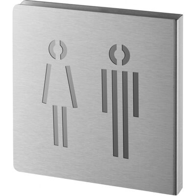 THIRARD Targa Segnaletica <>, Acciaio Inox Spazzolato, 120 X 120 Mm, Sagomata – THIRARD Targa Segnaletica <>, Acciaio Inox Spazzolato, 120 X 120 Mm, Sagomata –
