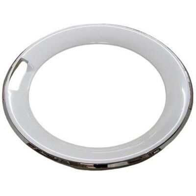 Cornice Esterna Oblo Porta Lavatrice Candy Hoover Bianco Cromato 43029400 Cornice Esterna Oblo Porta Lavatrice Candy Hoover Bianco Cromato 43029400