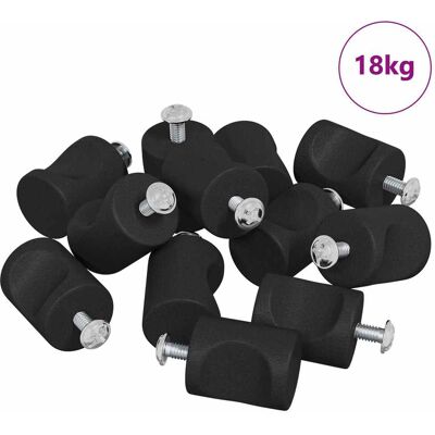 VIDAXL Maniglie Per Armadi 968 Pz Nero Ferro VIDAXL Maniglie Per Armadi 968 Pz Nero Ferro