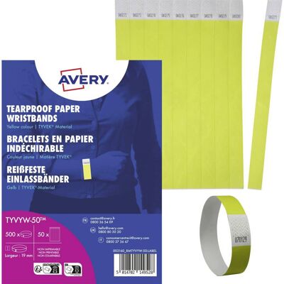 Avery -zweckform Tyvyw-50 Nastro Di Ammissione (l X L) 256 Mm X 19 Mm Striscia Adesiva 500 Pz. Avery -zweckform Tyvyw-50 Nastro Di Ammissione (l X L) 256 Mm X 19 Mm Striscia Adesiva 500 Pz.