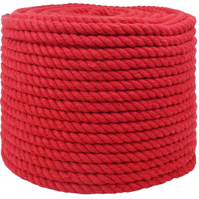 VIDAXL Corda Rosso 1,2 X 1,2 X 25000 Cm Cotone VIDAXL Corda Rosso 1,2 X 1,2 X 25000 Cm Cotone