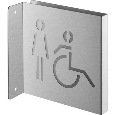 THIRARD Targa Segnaletica <>, Acciaio Inox Spazzolato, 120 X 120 Mm – THIRARD Targa Segnaletica <>, Acciaio Inox Spazzolato, 120 X 120 Mm –
