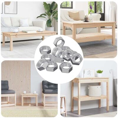 VIDAXL Dado Esagonale 23377 Pcs Argento Metallo VIDAXL Dado Esagonale 23377 Pcs Argento Metallo