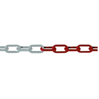 LEVAC - Catena Di Plastica Ø10 Mm Rosso/bianco L.52 X H.18mm - Sacchetto Da 25 M - 2045c LEVAC - Catena Di Plastica Ø10 Mm Rosso/bianco L.52 X H.18mm - Sacchetto Da 25 M - 2045c