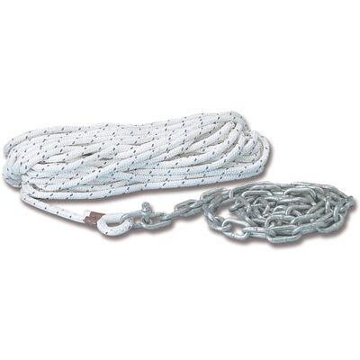 TR.EM. Cima 8 Mm 30 Metriper Ancora In Poliestere Con Catena Da 1,50 Mt E Grillo Zincato Nautica TR.EM. Cima 8 Mm 30 Metriper Ancora In Poliestere Con Catena Da 1,50 Mt E Grillo Zincato Nautica