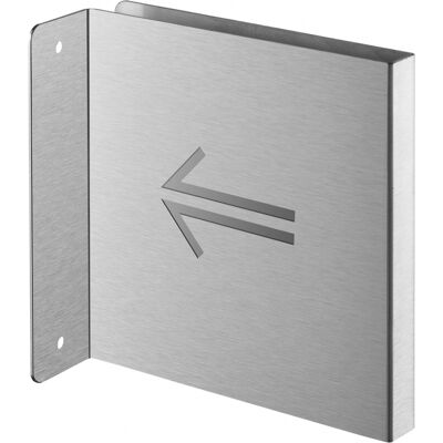 THIRARD Targa Segnaletica <>, Acciaio Inox Spazzolato, 120 X 120 Mm, Con Bordo Ripiegato – THIRARD Targa Segnaletica <>, Acciaio Inox Spazzolato, 120 X 120 Mm, Con Bordo Ripiegato –