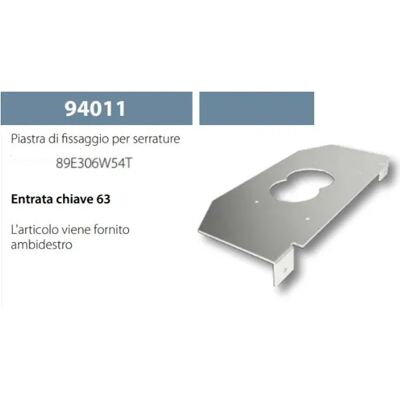 MOTTURA - 89E306W54T - apertura 63 mm - piastra serratura MOTTURA - 89E306W54T - apertura 63 mm - piastra serratura