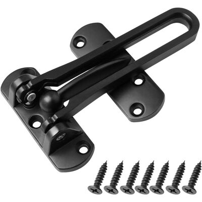 OEM Catenacci Rinforzati Per Serrature Di Sicurezza Per Porte D'Ingresso Domestiche, A Prova Di Bambino, Realizzati In Lega Di Alluminio Massiccio Di Grosso Spessore (nero), Confezione Da 4. OEM Catenacci Rinforzati Per Serrature Di Sicurezza Per Porte D'Ingresso Domestiche, A Prova Di Bambino, Realizzati In Lega Di Alluminio Massiccio Di Grosso Spessore (nero), Confezione Da 4.