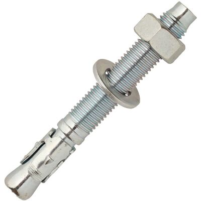 SCELL-IT - Confezione Da 100 Bulloni Di Ancoraggio In Acciaio Zincato M8 X 115 X 65 Mm Bz-08x115 SCELL-IT - Confezione Da 100 Bulloni Di Ancoraggio In Acciaio Zincato M8 X 115 X 65 Mm Bz-08x115