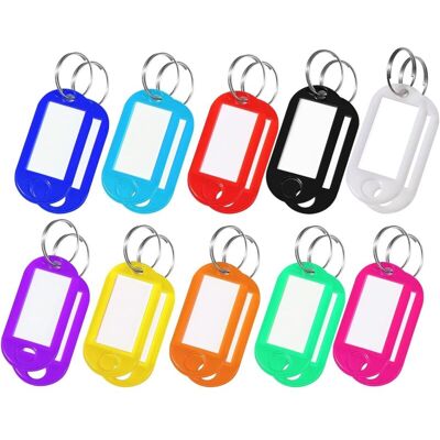 DPZO 20 Targhette Portachiavi In Plastica In 10 Colori, Scrivibili, Ideali Per Chiavi Di Casa, Bagagli O Animali Domestici. DPZO 20 Targhette Portachiavi In Plastica In 10 Colori, Scrivibili, Ideali Per Chiavi Di Casa, Bagagli O Animali Domestici.