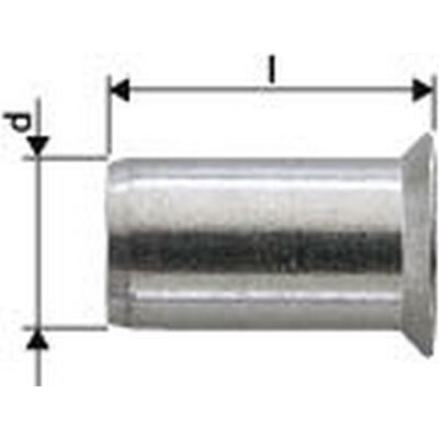 GESIPA - M8x11x18.5 - Alluminio - Dado cieco GESIPA - M8x11x18.5 - Alluminio - Dado cieco