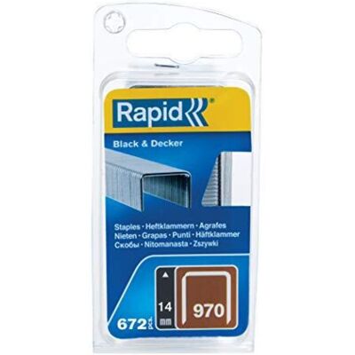 Rapid Graffetta N°970, 14mm, Galvanizzata 670 Pezzi Rapid Graffetta N°970, 14mm, Galvanizzata 670 Pezzi