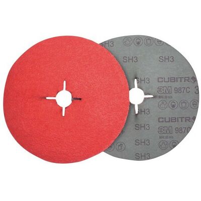 3M Fibra Ruota Ø 125 Millimetri Cubitron (tm) Ii 987, Grain: 80 3M Fibra Ruota Ø 125 Millimetri Cubitron (tm) Ii 987, Grain: 80