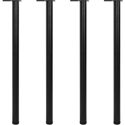 VIDAXL Set 4 Gambe Nere Per Tavolo Regolabili In Altezza 1100 Mm VIDAXL Set 4 Gambe Nere Per Tavolo Regolabili In Altezza 1100 Mm