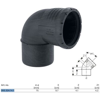 Geberit Silent Pro Bogen DN 70 - Curva Geberit Silent Pro Bogen DN 70 - Curva