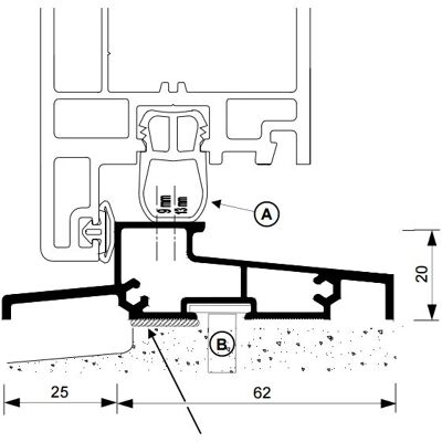 DUVAL BILCOCQ - Soglia Per Porta In Pvc Olt-na Bilcocq - Pvc Argento - 6,03 M - Olt-na DUVAL BILCOCQ - Soglia Per Porta In Pvc Olt-na Bilcocq - Pvc Argento - 6,03 M - Olt-na