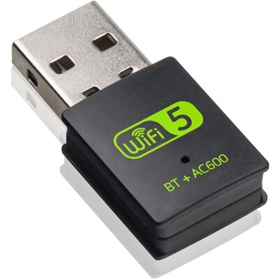 OEM Adattatore Usb Wi-fi E Bluetooth Ac600 Mbps Per Pc – Adattatore 2,4 Ghz/5,8 Ghz Compatibile Con Windows 11 A Xp E Macos 10.9–10.15 OEM Adattatore Usb Wi-fi E Bluetooth Ac600 Mbps Per Pc – Adattatore 2,4 Ghz/5,8 Ghz Compatibile Con Windows 11 A Xp E Macos 10.9–10.15