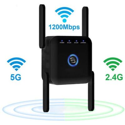 OEM Ac24 Dual Band Ripetitore Amplificatore Di Segnale Wi-fi 1200m Wireless Attraverso Un Router Parete Range Extender Wifi (nero) OEM Ac24 Dual Band Ripetitore Amplificatore Di Segnale Wi-fi 1200m Wireless Attraverso Un Router Parete Range Extender Wifi (nero)