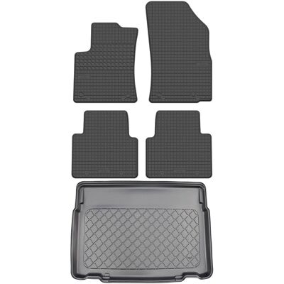 OEM Set Di Tappetini In Gomma Per Auto E Tappetino Per Bagagliaio Per Citroen C3 Aircross Ii Crossover Da Novembre 2017 OEM Set Di Tappetini In Gomma Per Auto E Tappetino Per Bagagliaio Per Citroen C3 Aircross Ii Crossover Da Novembre 2017
