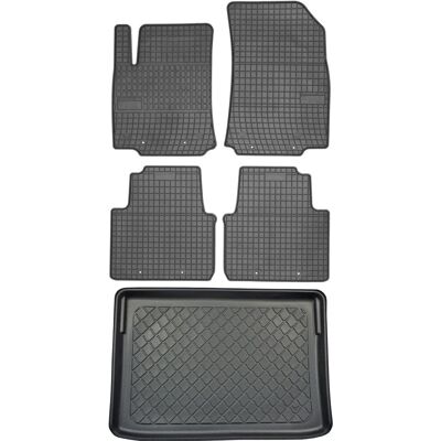 OEM Set Di Tappetini In Gomma Per Auto E Tappetino Per Bagagliaio Per Citroen C3 Aircross Ii Crossover Da Novembre 2017 OEM Set Di Tappetini In Gomma Per Auto E Tappetino Per Bagagliaio Per Citroen C3 Aircross Ii Crossover Da Novembre 2017