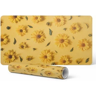 OEM Tappetino Protettivo In Vinile Per Ufficio, Con Stampa Di Fiori Su Sfondo, 100x50 Cm. OEM Tappetino Protettivo In Vinile Per Ufficio, Con Stampa Di Fiori Su Sfondo, 100x50 Cm.