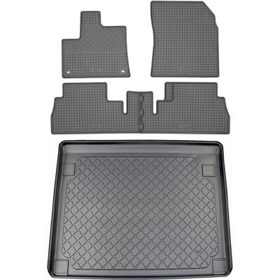 OEM Set Di Tappetini In Gomma Per Auto E Tappetino Per Bagagliaio Per Toyota Proace City Van (5 Porte) Da Marzo 2020 OEM Set Di Tappetini In Gomma Per Auto E Tappetino Per Bagagliaio Per Toyota Proace City Van (5 Porte) Da Marzo 2020