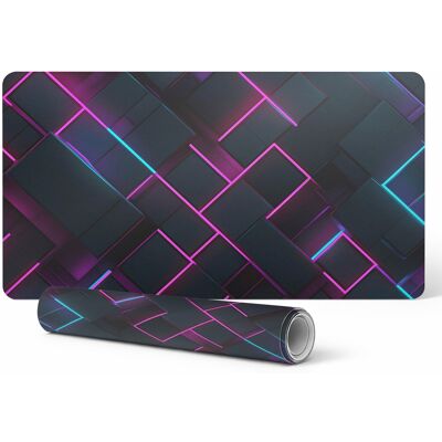 OEM Tappetino Protettivo Per Scrivania, Tastiera E Mouse, Rettangolare, Neon, 120x60 Cm OEM Tappetino Protettivo Per Scrivania, Tastiera E Mouse, Rettangolare, Neon, 120x60 Cm
