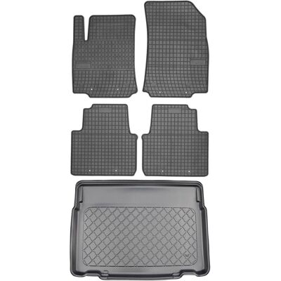 OEM Set Di Tappetini In Gomma Per Auto E Tappetino Per Bagagliaio Per Citroen C3 Aircross Ii Crossover Da Novembre 2017 OEM Set Di Tappetini In Gomma Per Auto E Tappetino Per Bagagliaio Per Citroen C3 Aircross Ii Crossover Da Novembre 2017