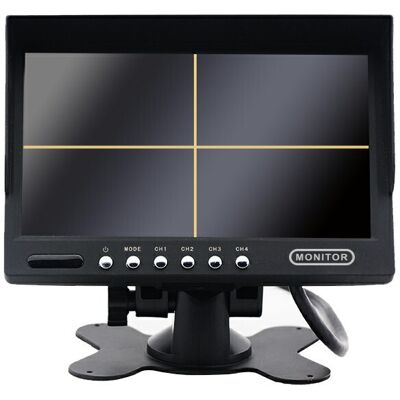 OEM Monitor Lcd Quadruplo Da 7 Pollici A 4 Pin Con Supporto OEM Monitor Lcd Quadruplo Da 7 Pollici A 4 Pin Con Supporto