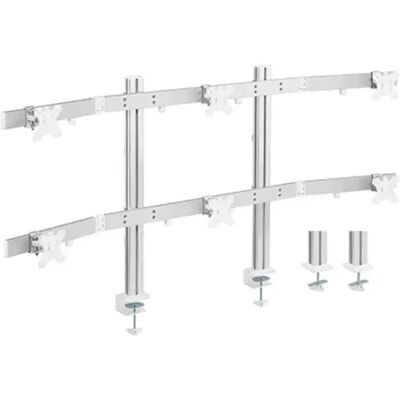 OEM Supporto Da Scrivania Argentato Per 6 Monitor Da 17 A 32 Pollici Con Vesa Solidhand-cm06 OEM Supporto Da Scrivania Argentato Per 6 Monitor Da 17 A 32 Pollici Con Vesa Solidhand-cm06