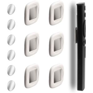 ARNAULT Confezione Da 6 Supporti Magnetici Per Telecomandi - Ultra Sottili, Organizer Da Parete Per Casa, Ufficio E Scuola, Non Richiedono Forature, Soluzione Di Archiviazione Versatile (bianco) ARNAULT Confezione Da 6 Supporti Magnetici Per Telecomandi - Ultra Sottili, Organizer Da Parete Per Casa, Ufficio E Scuola, Non Richiedono Forature, Soluzione Di Archiviazione Versatile (bianco)