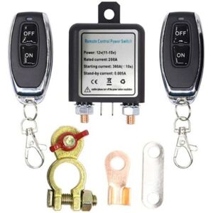 ULISEM Interruttore Di Disconnessione Batteria Auto 12v Con Telecomando - Interruttore Di Isolamento Con 2 Telecomandi, Per Sicurezza E Manutenzione ULISEM Interruttore Di Disconnessione Batteria Auto 12v Con Telecomando - Interruttore Di Isolamento Con 2 Telecomandi, Per Sicurezza E Manutenzione