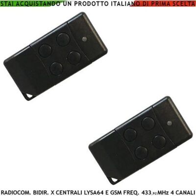 SECURVERA Telecomando 4 Canali Frequenza 433,92 Mhz 2 Pezzi Per Inserimento E Disinserimento Totale E Parziale Di Allarme Lysa64 E Lysa Gsm Sydra Come Giorno Notte Rolling Code Anticollisione Antiannebbiamento SECURVERA Telecomando 4 Canali Frequenza 433,92 Mhz 2 Pezzi Per Inserimento E Disinserimento Totale E Parziale Di Allarme Lysa64 E Lysa Gsm Sydra Come Giorno Notte Rolling Code Anticollisione Antiannebbiamento