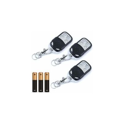 OEM Telecomando Universale Per Cancelli, Frequenza 433,92 Mhz Per Cancelli Automatici, Ampio Raggio. Telecomando Universale Per Cancelli Programmabile A Codice Fisso, Batteria Da 12 V Inclusa (set Da 3 Pe OEM Telecomando Universale Per Cancelli, Frequenza 433,92 Mhz Per Cancelli Automatici, Ampio Raggio. Telecomando Universale Per Cancelli Programmabile A Codice Fisso, Batteria Da 12 V Inclusa (set Da 3 Pe