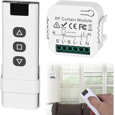 OEM Kit Di Controllo Wireless Per Tapparelle: Interruttore Intelligente Compatibile Con Interruttori Senza Telecomando Rf + Modulo Ricevitore OEM Kit Di Controllo Wireless Per Tapparelle: Interruttore Intelligente Compatibile Con Interruttori Senza Telecomando Rf + Modulo Ricevitore