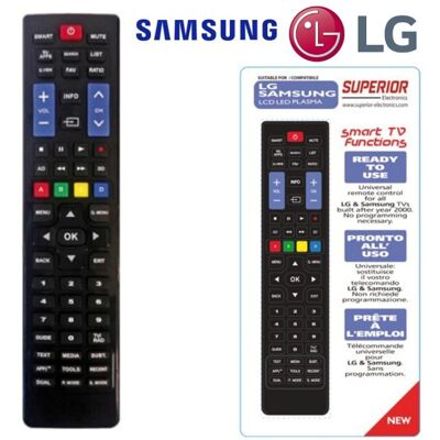 Samsung Telecomando Universale Smart Tv & Lg Prodotti Dopo L'Anno 2000 Samsung Telecomando Universale Smart Tv & Lg Prodotti Dopo L'Anno 2000