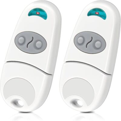 OEM Telecomando Per Porta Garage, Telecomando Per Cancello, 2 Canali, 433,92 Mhz, Compatibile Con Telecomandi 433 Mhz Ev, Na, Ee, Confezione Da 2 - Bianco OEM Telecomando Per Porta Garage, Telecomando Per Cancello, 2 Canali, 433,92 Mhz, Compatibile Con Telecomandi 433 Mhz Ev, Na, Ee, Confezione Da 2 - Bianco
