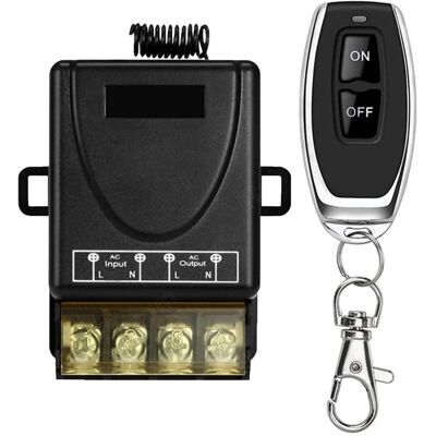 OEM Telecomando Universale A 433 Mhz Per Cancelli – Ricevitore A Relè 220-230 V / 30 A + 1 Trasmettitore Wireless – Per Pompe Dell'acqua, Elettrodomestici, Irrigazione OEM Telecomando Universale A 433 Mhz Per Cancelli – Ricevitore A Relè 220-230 V / 30 A + 1 Trasmettitore Wireless – Per Pompe Dell'acqua, Elettrodomestici, Irrigazione