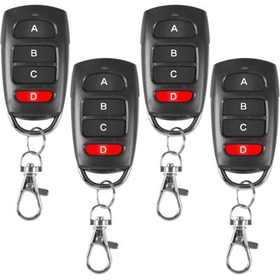 OEM Telecomando Universale Per Porte Automatiche – Confezione Da 4, Frequenza 433 Mhz, Compatibile Con Porte Da Garage E Porte Scorrevoli. OEM Telecomando Universale Per Porte Automatiche – Confezione Da 4, Frequenza 433 Mhz, Compatibile Con Porte Da Garage E Porte Scorrevoli.