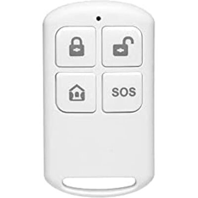DPZO Telecomando Wireless, Compatibile Con Pannelli Huxgo, Pulsante Sos, Attivazione E Disattivazione Del Sistema Di Sicurezza, Bianco DPZO Telecomando Wireless, Compatibile Con Pannelli Huxgo, Pulsante Sos, Attivazione E Disattivazione Del Sistema Di Sicurezza, Bianco