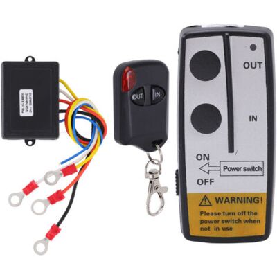 OEM Kit Di Telecomando Wireless Per Verricello Con Ricevitore 12v/24v, Accessorio Universale Con Una Lunga Portata Di 75 Piedi. OEM Kit Di Telecomando Wireless Per Verricello Con Ricevitore 12v/24v, Accessorio Universale Con Una Lunga Portata Di 75 Piedi.