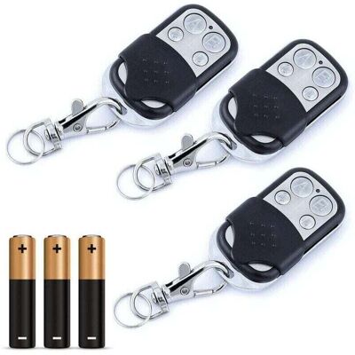 OEM Telecomando Universale Per Cancelli E Porte Da Garage – Confezione Da 3, Frequenza 433,92 Mhz, 4 Pulsanti, Facile Clonazione – Ouylaf OEM Telecomando Universale Per Cancelli E Porte Da Garage – Confezione Da 3, Frequenza 433,92 Mhz, 4 Pulsanti, Facile Clonazione – Ouylaf