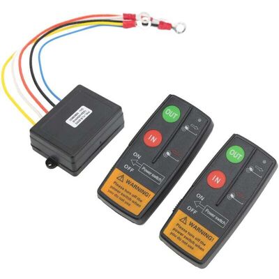 OEM Telecomando Wireless Per Verricello 12v/24v – Kit Di Recupero Fino A 22,8 M Per Camion, Jeep, Atv E Suv – Centralina Combinata OEM Telecomando Wireless Per Verricello 12v/24v – Kit Di Recupero Fino A 22,8 M Per Camion, Jeep, Atv E Suv – Centralina Combinata