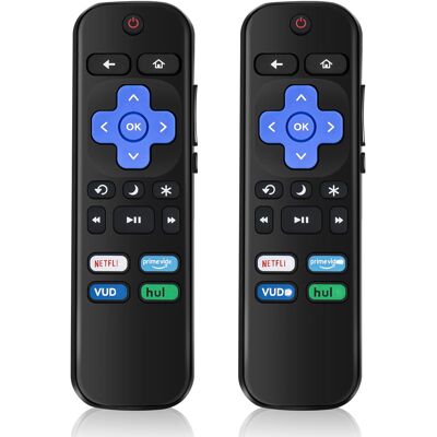 OEM Confezione Da 2 Telecomandi Di Ricambio Per Tv Roku (compatibili Con I Modelli Tcl Roku/onn Roku/insignia Roku/hisense Roku/sharp Roku/element Roku) (non Adatti Ai Modelli Roku Stick E Box) OEM Confezione Da 2 Telecomandi Di Ricambio Per Tv Roku (compatibili Con I Modelli Tcl Roku/onn Roku/insignia Roku/hisense Roku/sharp Roku/element Roku) (non Adatti Ai Modelli Roku Stick E Box)