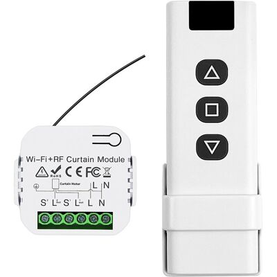OEM Kit Interruttore Wireless, Interruttore Per Tapparelle Collegato Con Telecomando Rf E Modulo Ricevitore, Per Controllo Tende Elettriche, Modulo Tapparelle Collegato OEM Kit Interruttore Wireless, Interruttore Per Tapparelle Collegato Con Telecomando Rf E Modulo Ricevitore, Per Controllo Tende Elettriche, Modulo Tapparelle Collegato