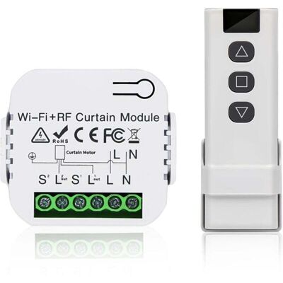 OEM Kit Di Controllo Wireless Per Tapparelle Avvolgibili – Telecomando Rf A 433 Mhz – Portata 100 M – Modulo Ricevitore Per Tapparelle E Veneziane -crezuo OEM Kit Di Controllo Wireless Per Tapparelle Avvolgibili – Telecomando Rf A 433 Mhz – Portata 100 M – Modulo Ricevitore Per Tapparelle E Veneziane -crezuo
