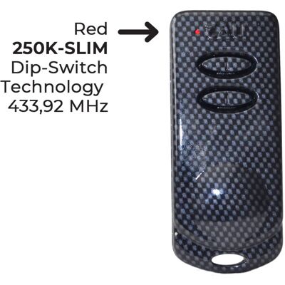 DIEFFEMATIC - Telecomando Trasmettitore Tau P-250k-slim K-slim 12 Dip Switch Bicanale 433,92 DIEFFEMATIC - Telecomando Trasmettitore Tau P-250k-slim K-slim 12 Dip Switch Bicanale 433,92