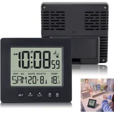 OEM Sveglia Digitale Radiocontrollata Con Luce Notturna A Led – Sveglia Da Viaggio Compatta, 2 Sveglie Indipendenti, Sincronizzazione Automatica Dcf OEM Sveglia Digitale Radiocontrollata Con Luce Notturna A Led – Sveglia Da Viaggio Compatta, 2 Sveglie Indipendenti, Sincronizzazione Automatica Dcf